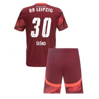 Dječji Nogometni Dres RB Leipzig Benjamin Sesko #30 Gostujuci 2024-25 Kratak Rukav (+ Kratke hlače)